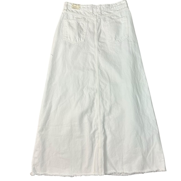 We The Free Come As You Are Denim Maxi Skirt in Daisy White - Picture 7 of 15